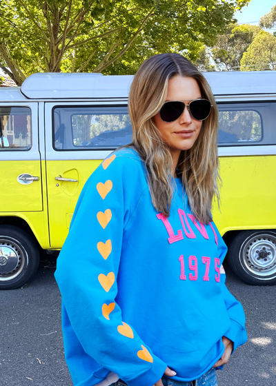 LOVE 1975 SWEAT - BLUE