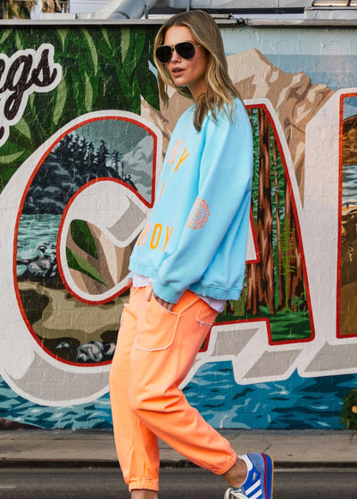 HOWDY COWBOY AQUA SWEAT