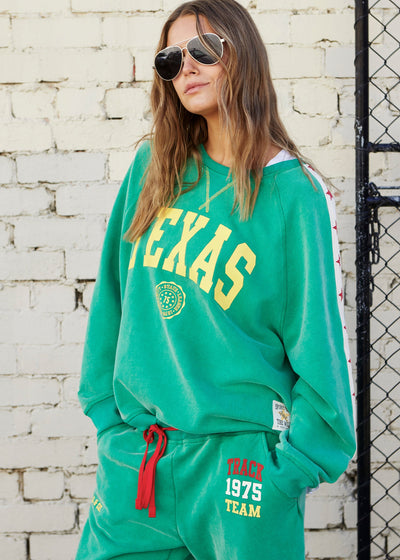 TRACK & FIELD VINTAGE TEXAS SWEAT - WASHED GREEN
