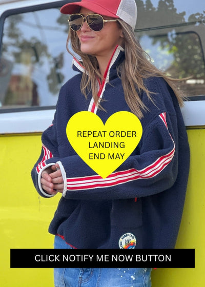 SPORTY POLAR FLEECE 1/2 ZIP - NAVY