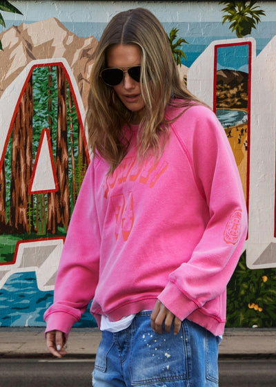 NEW HOWDY SWEAT  - WASHED PINK