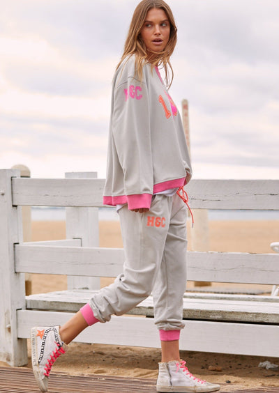 SOFT GREY/PINK 1986 TRACK PANT - SALE