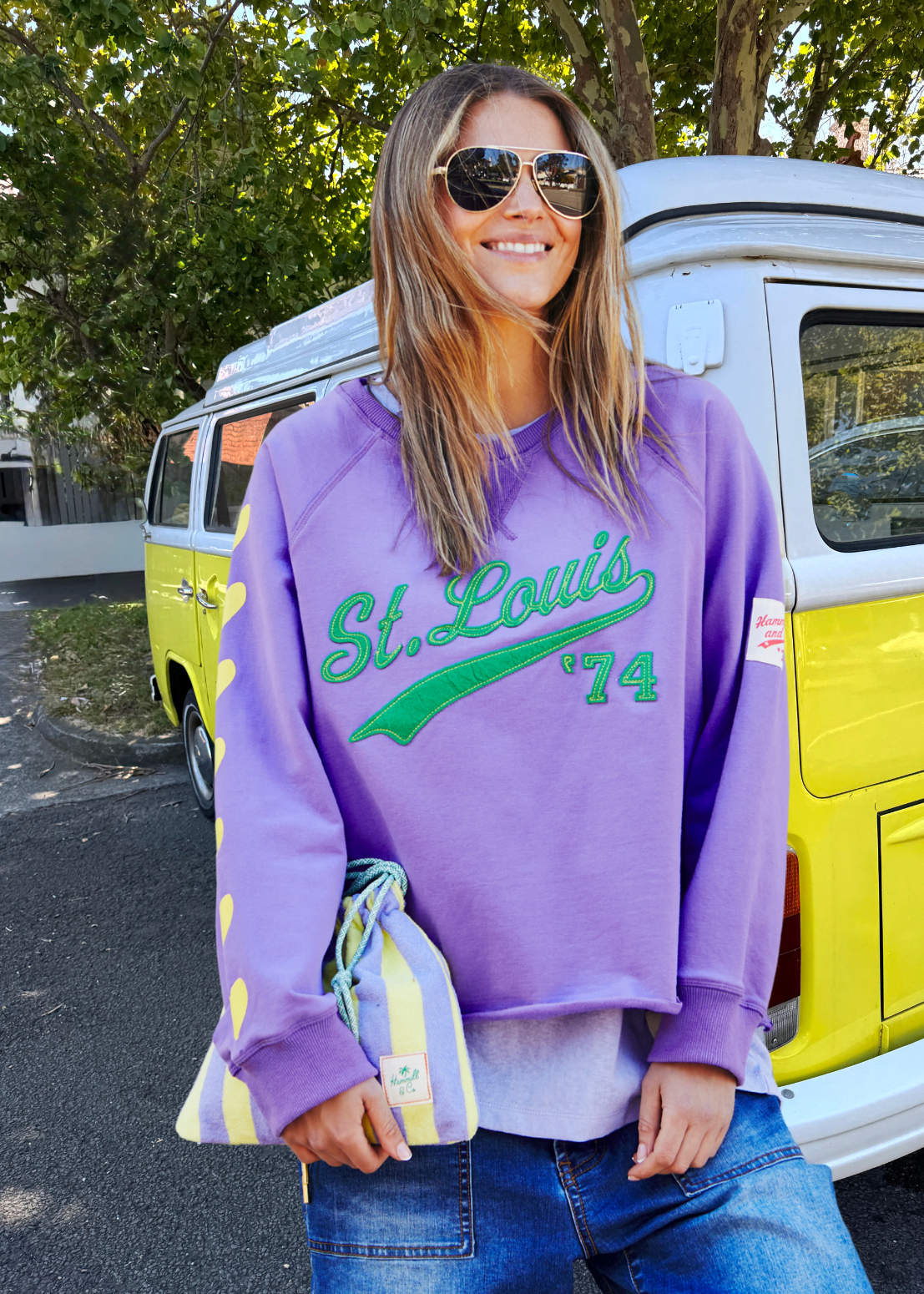ST LOUIS FLEECY SWEAT - MAUVE