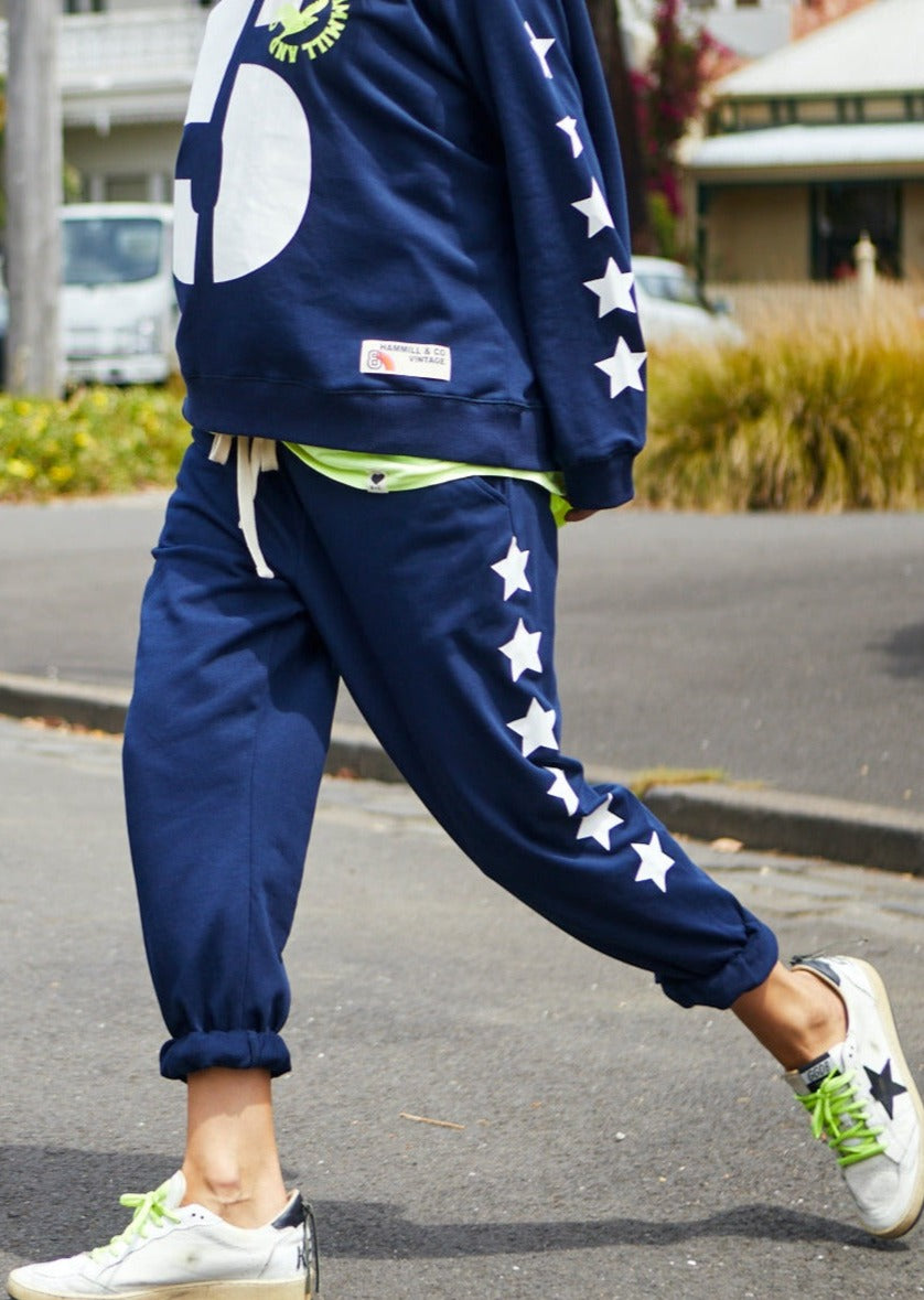 LUCKY NO. 5 NAVY TRACK PANT