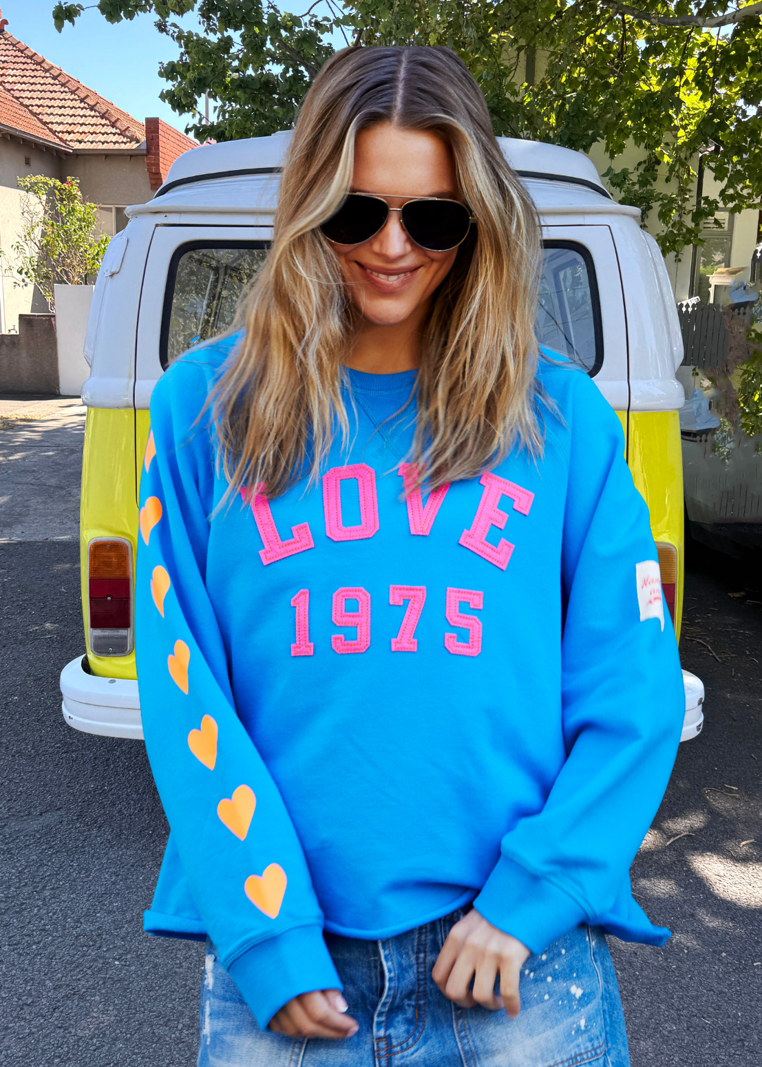 LOVE 1975 SWEAT - BLUE