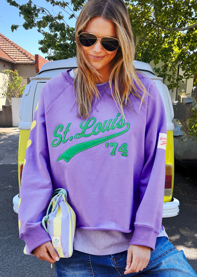 ST LOUIS FLEECY SWEAT - MAUVE