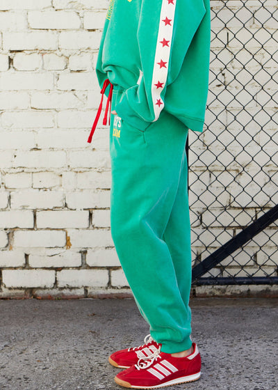 TRACK & FIELD  VINTAGE TRACK PANT - WASHED GREEN