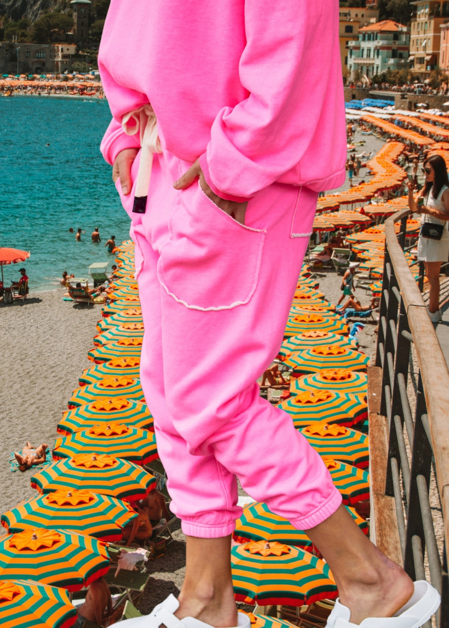 CAPRI HOT PINK TRACK PANT