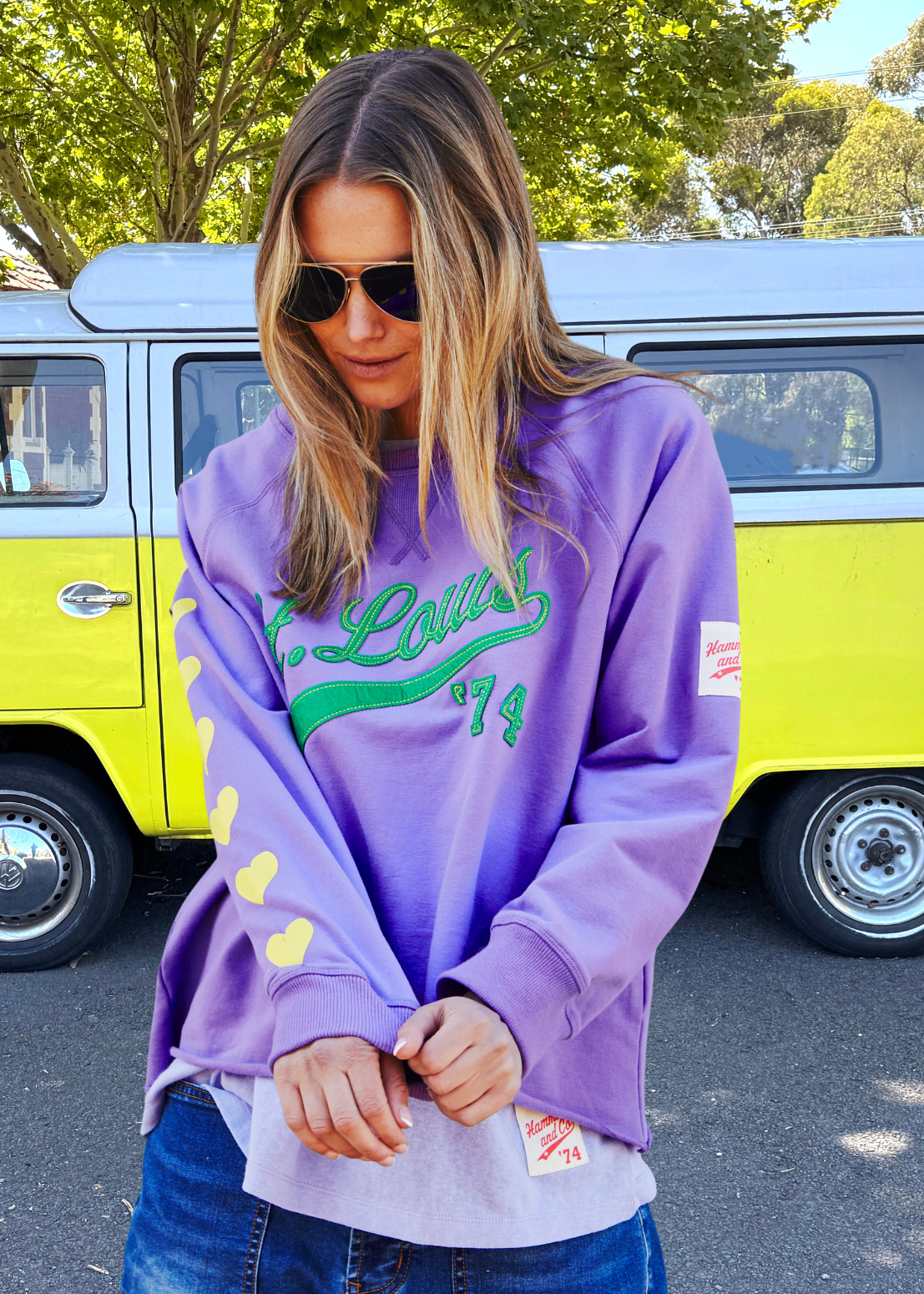 ST LOUIS FLEECY SWEAT - MAUVE