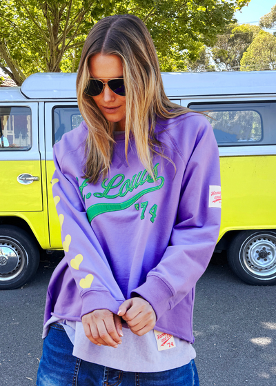 ST LOUIS FLEECY SWEAT - MAUVE