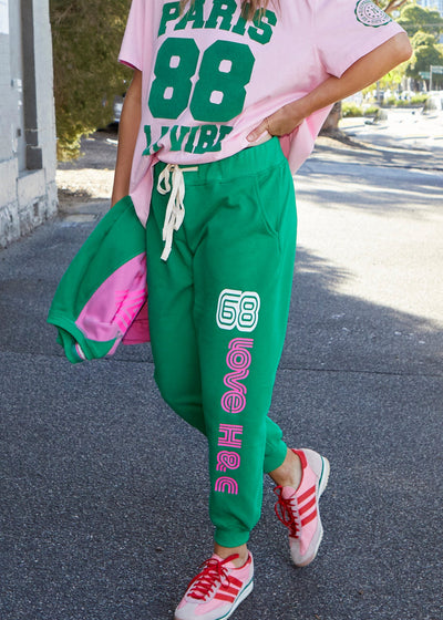 RETRO GREEN TRACK PANT