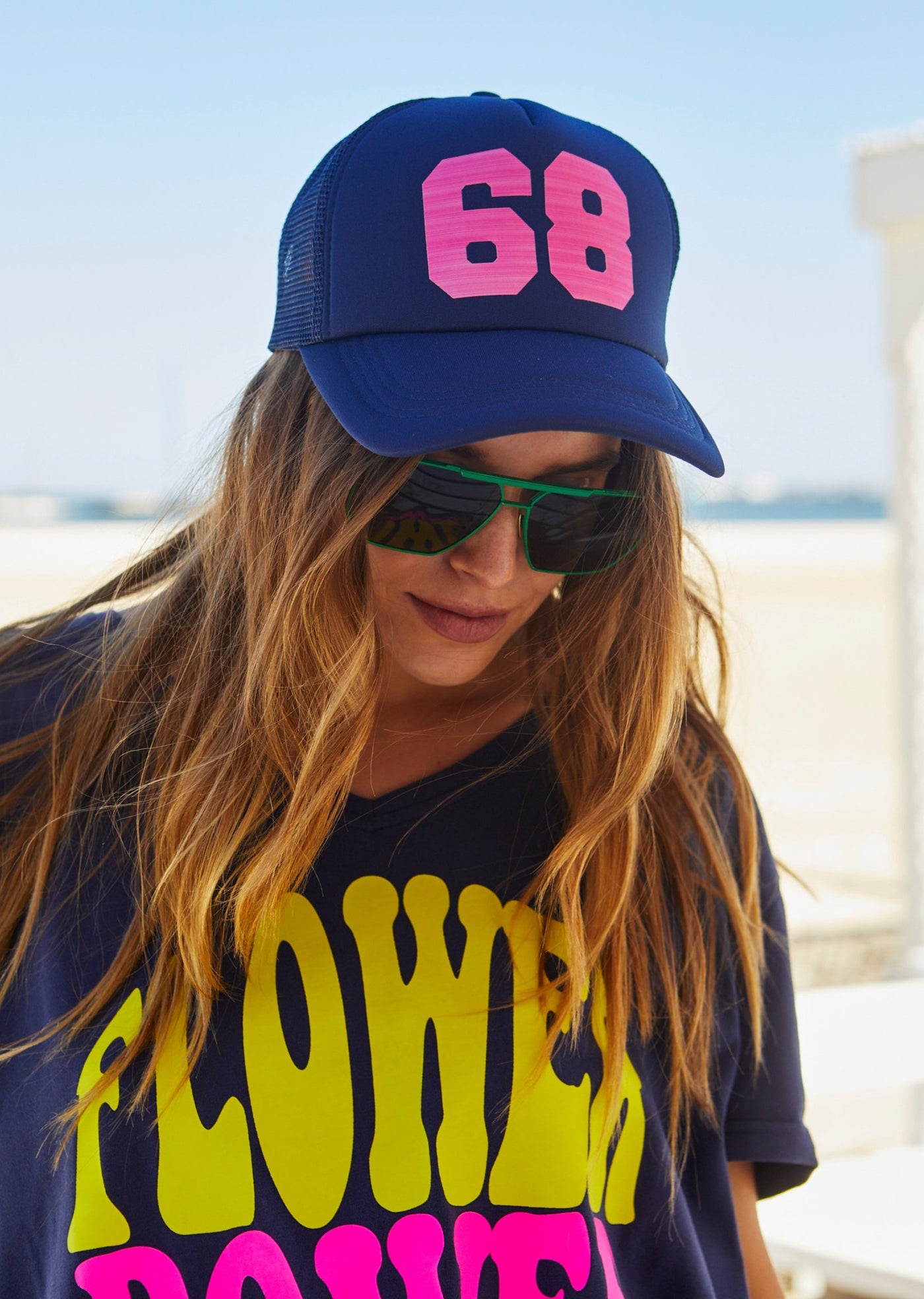 NAVY 68 TRUCKER CAP