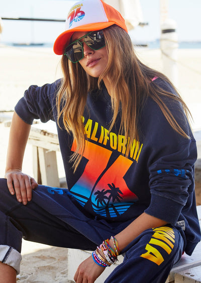 SUNSET NAVY CALI SWEAT