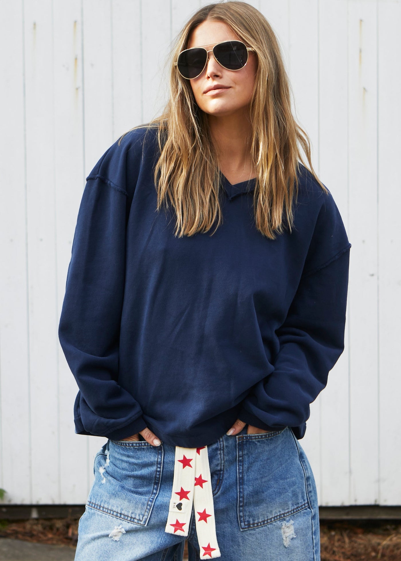 CAPRI NAVY SWEAT