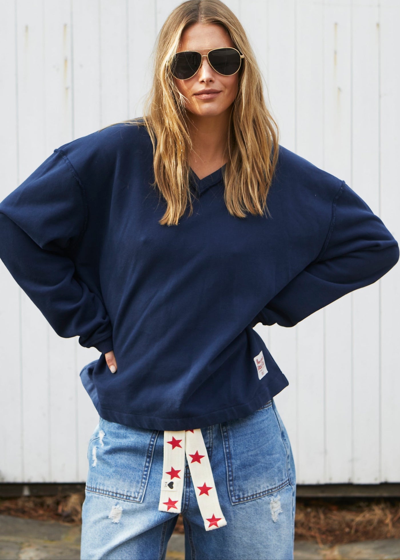 CAPRI NAVY SWEAT