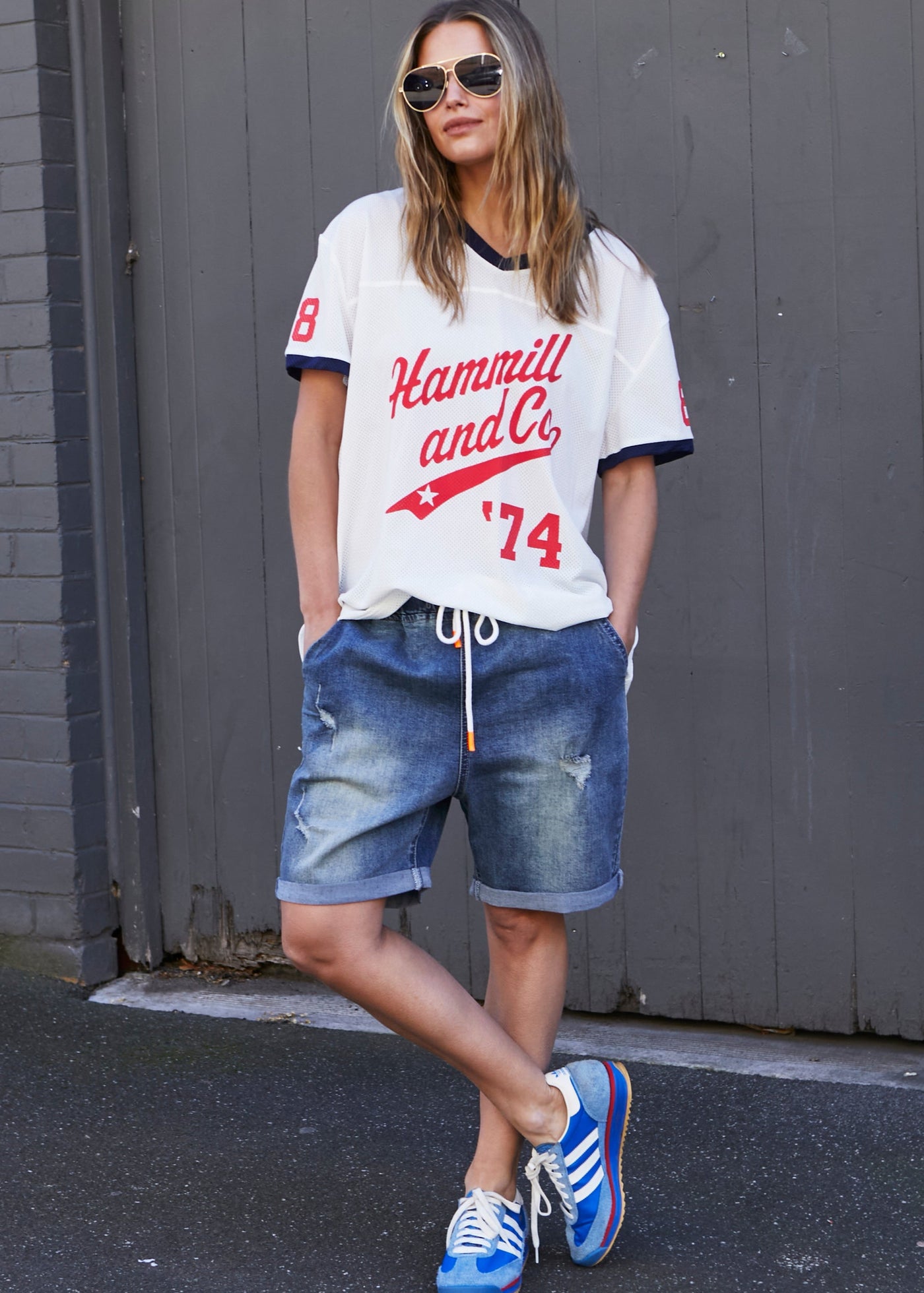 NEW DARK WASH STETCH SHORT