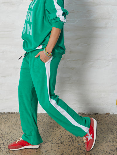 FUN TOWELLING PANT - GREEN