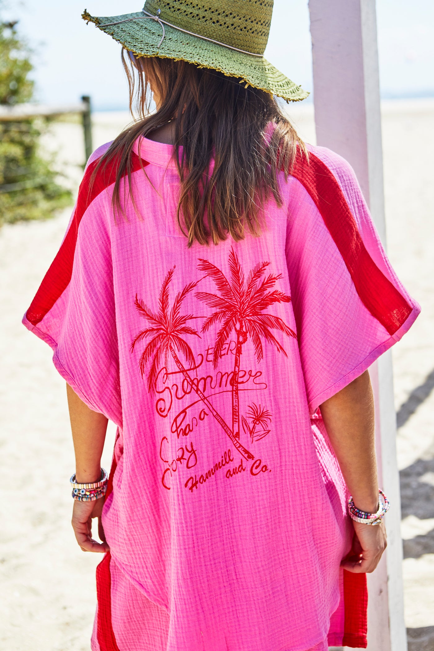 RESORT BEACH SHIRT - PINK - SALE