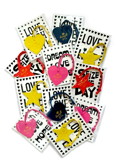 HEART BAG TAG - YELLOW HEART