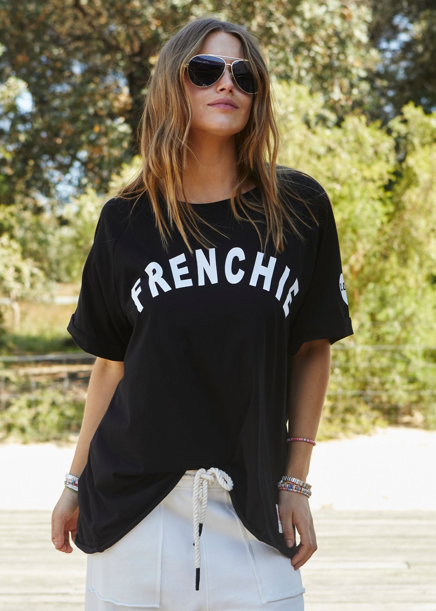 FRENCHIE TEE - BLACK