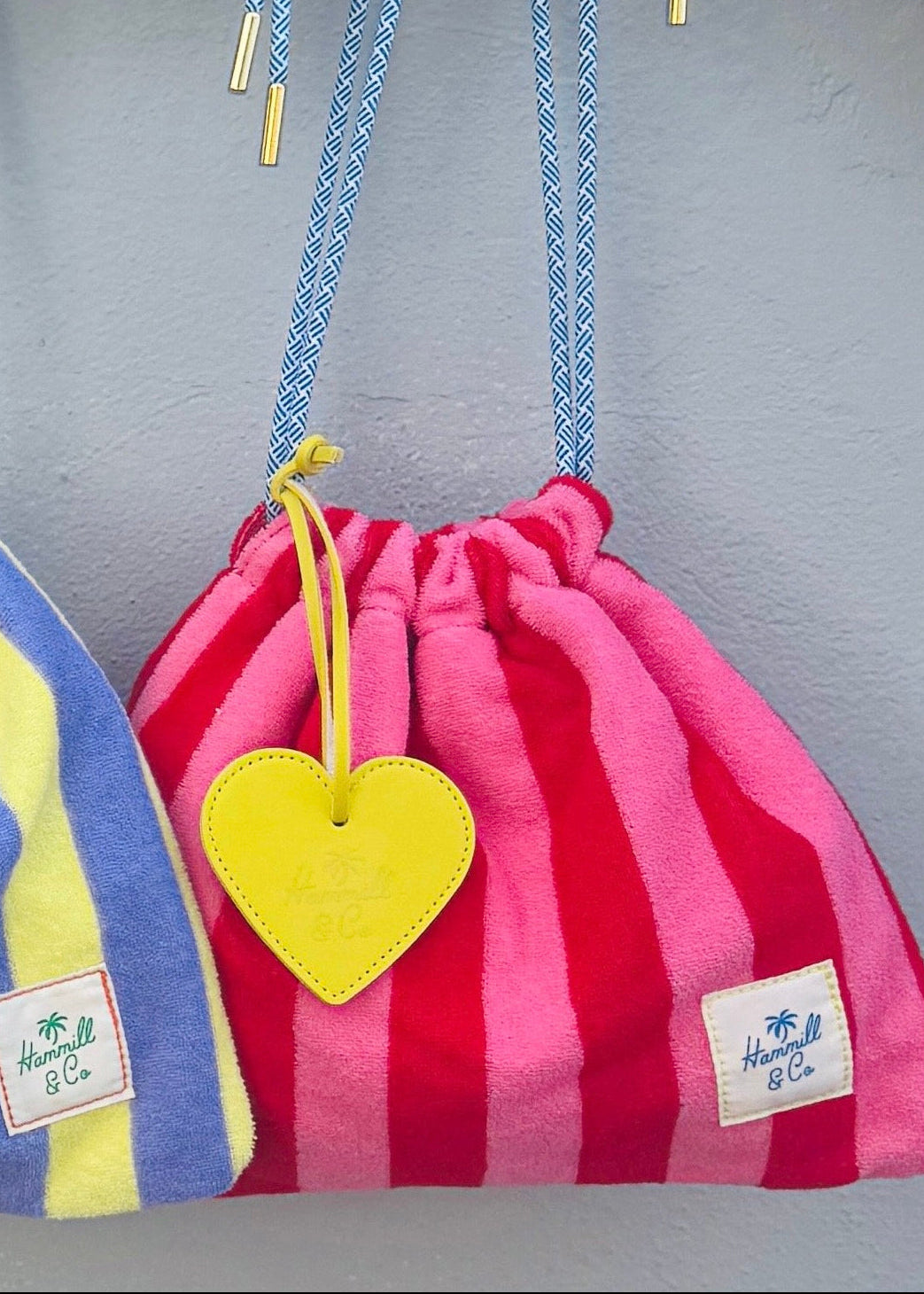 HEART BAG TAG - YELLOW HEART