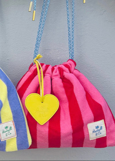 HEART BAG TAG - YELLOW HEART