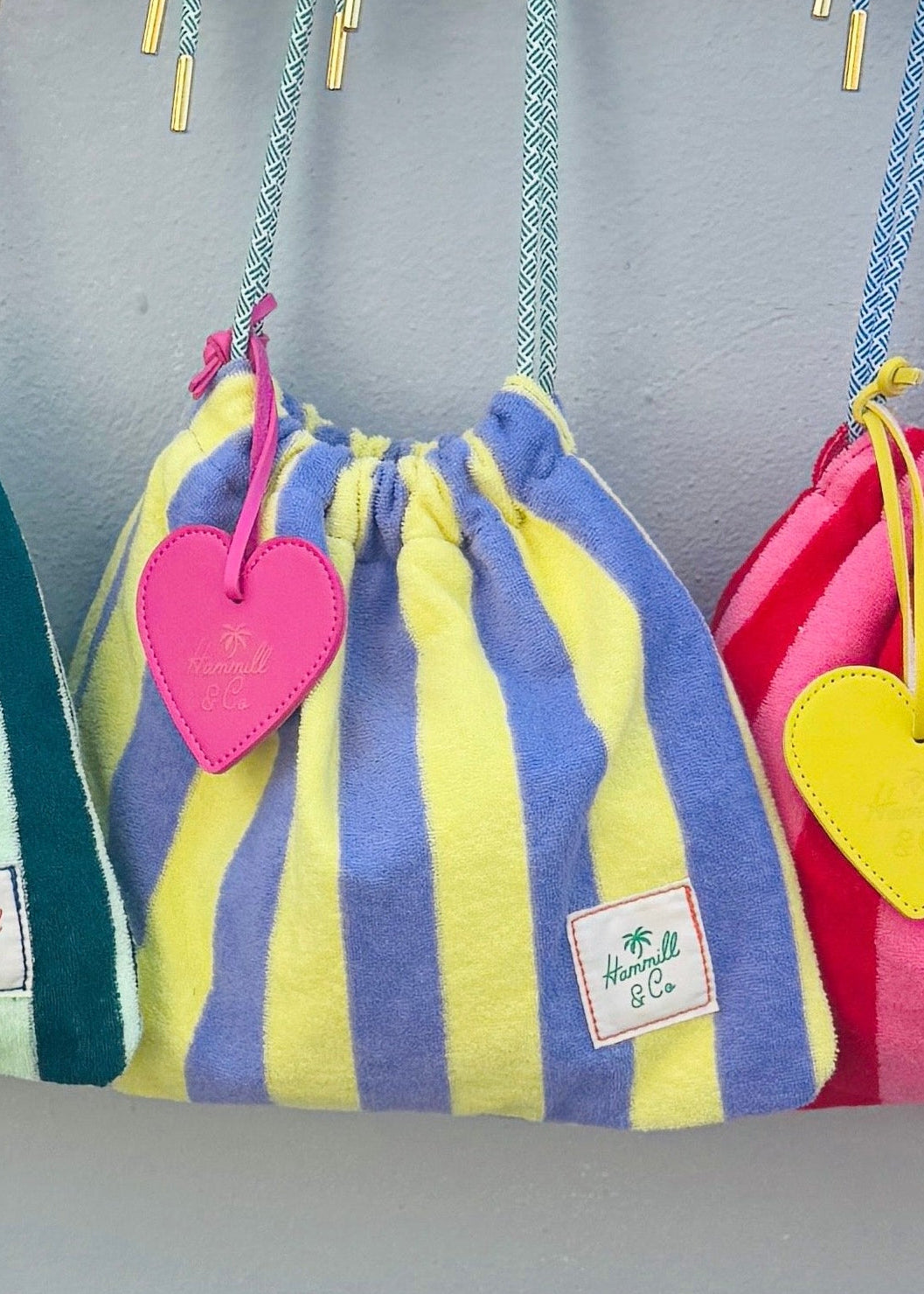 HEART BAG TAG - PINK HEART