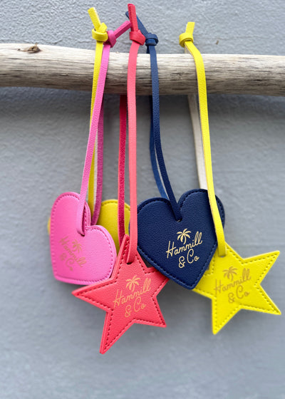 HEART BAG TAG - PINK HEART