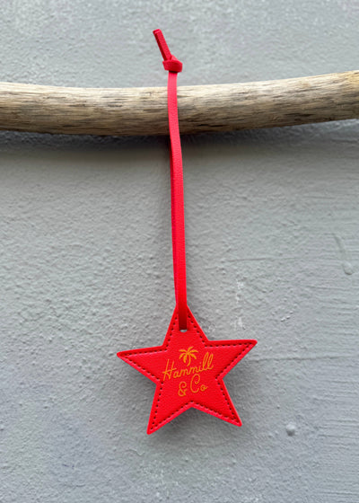 STAR BAG TAG - RED STAR