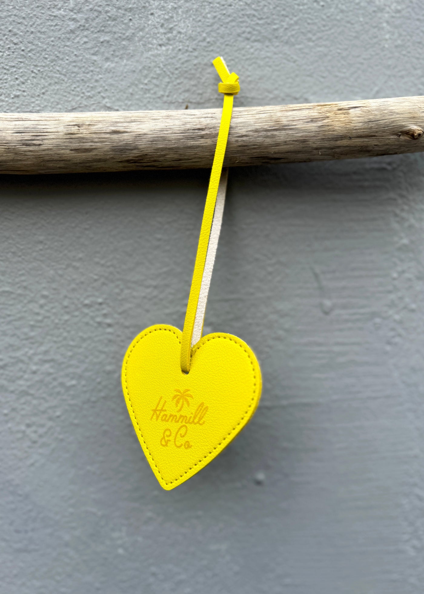 HEART BAG TAG - YELLOW HEART
