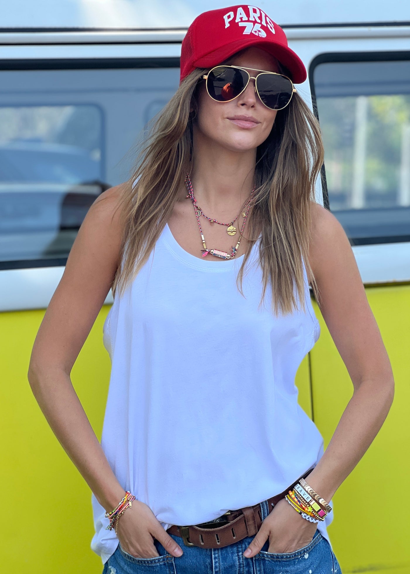 LAYERING TANK - WHITE