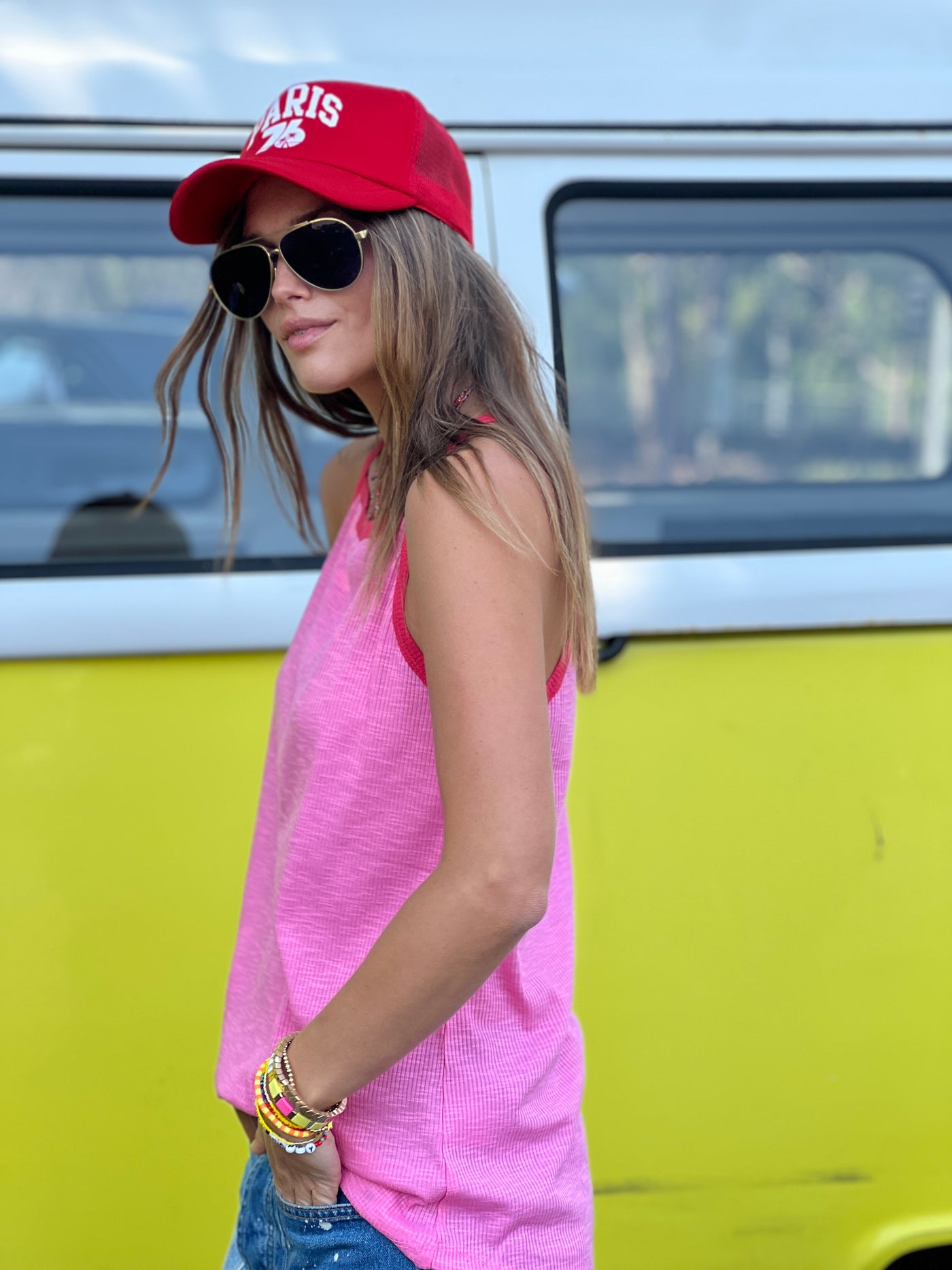 SUMMER PINK TANK - SALE