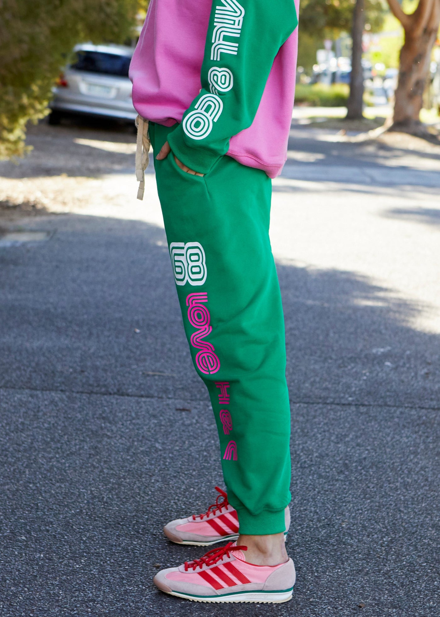 RETRO GREEN TRACK PANT