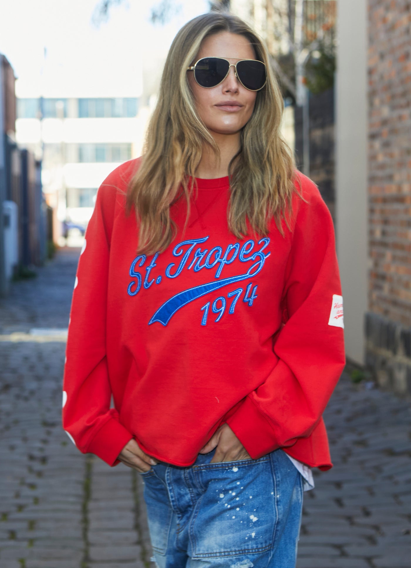 ST TROPEZ  1974 SWEAT - RED