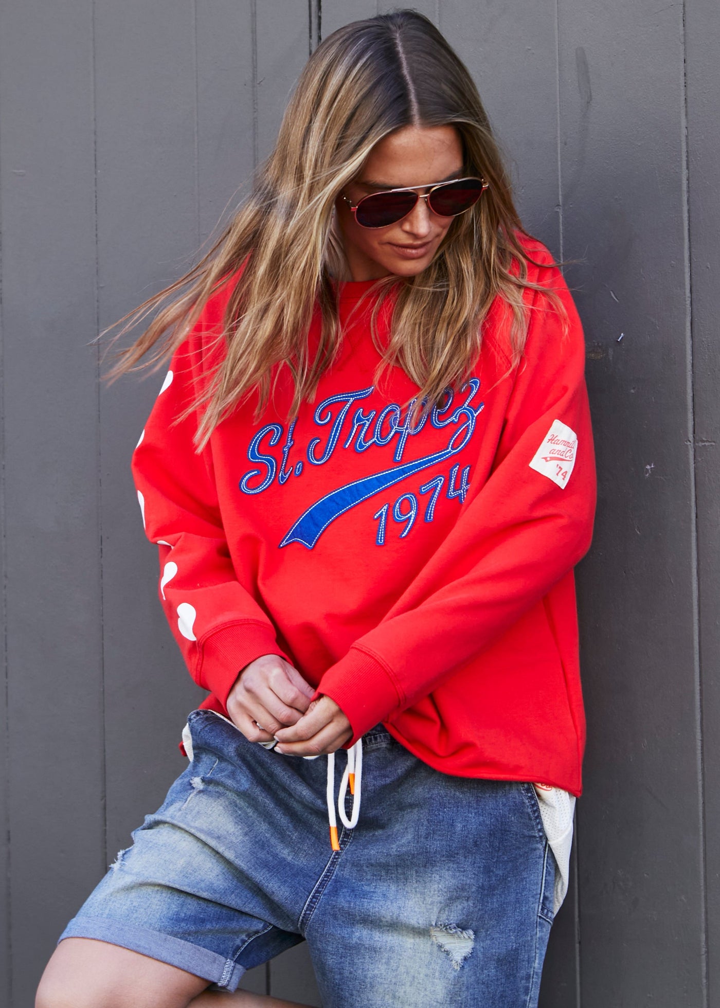 ST TROPEZ  1974 SWEAT - RED