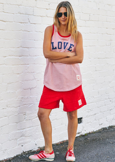 RETRO STRIPE TANK - RED/WHITE