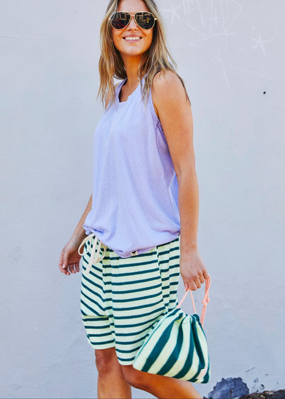 Hammill & Co adorable drawcord bag is bursting with colour and summer personality. 