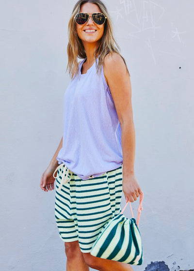 Hammill & Co New summer muscle-back tank in our new summer weight, cotton slub jersey. 