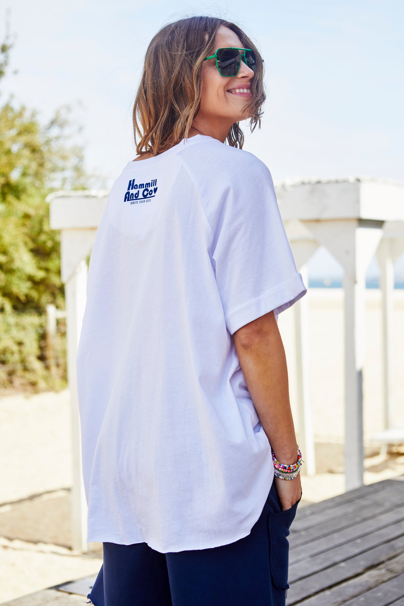 BASIC COLLECTION RELAXED TEE - WHITE