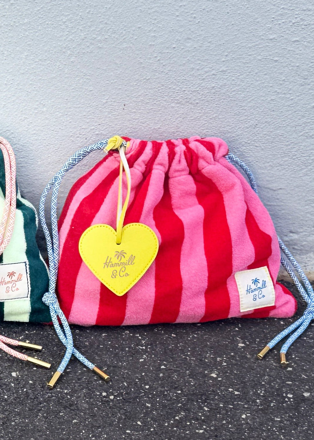 HEART BAG TAG - YELLOW HEART