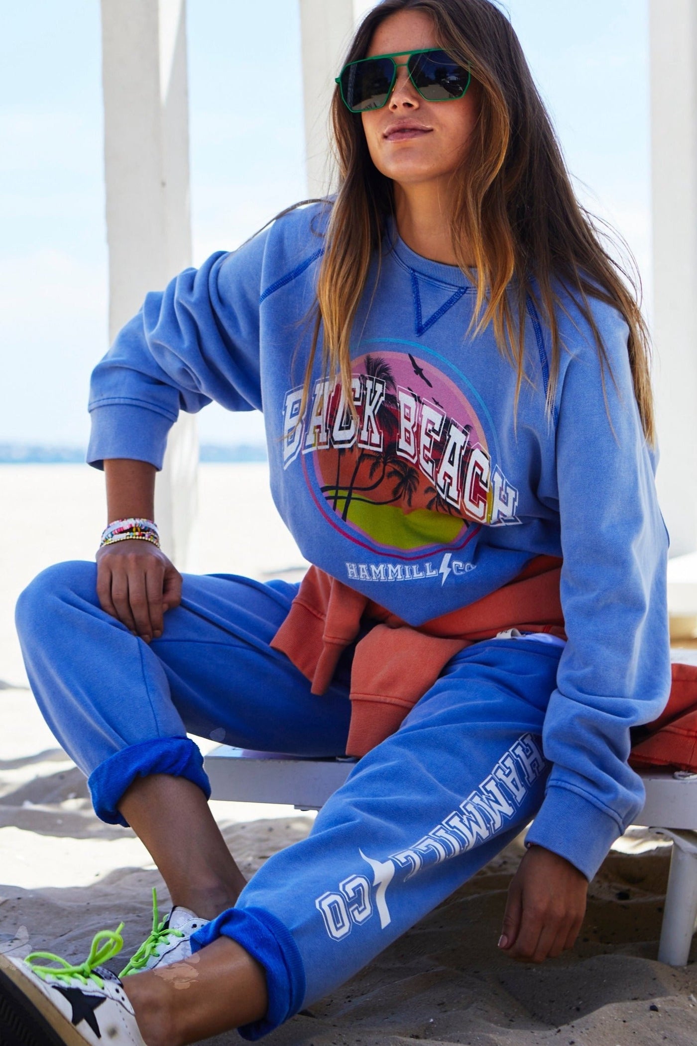 VINTAGE BEACH SWEAT - FADED BLUE - SALE