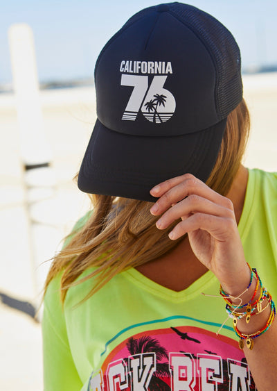 BLACK TRUCKER CALI 76 CAP