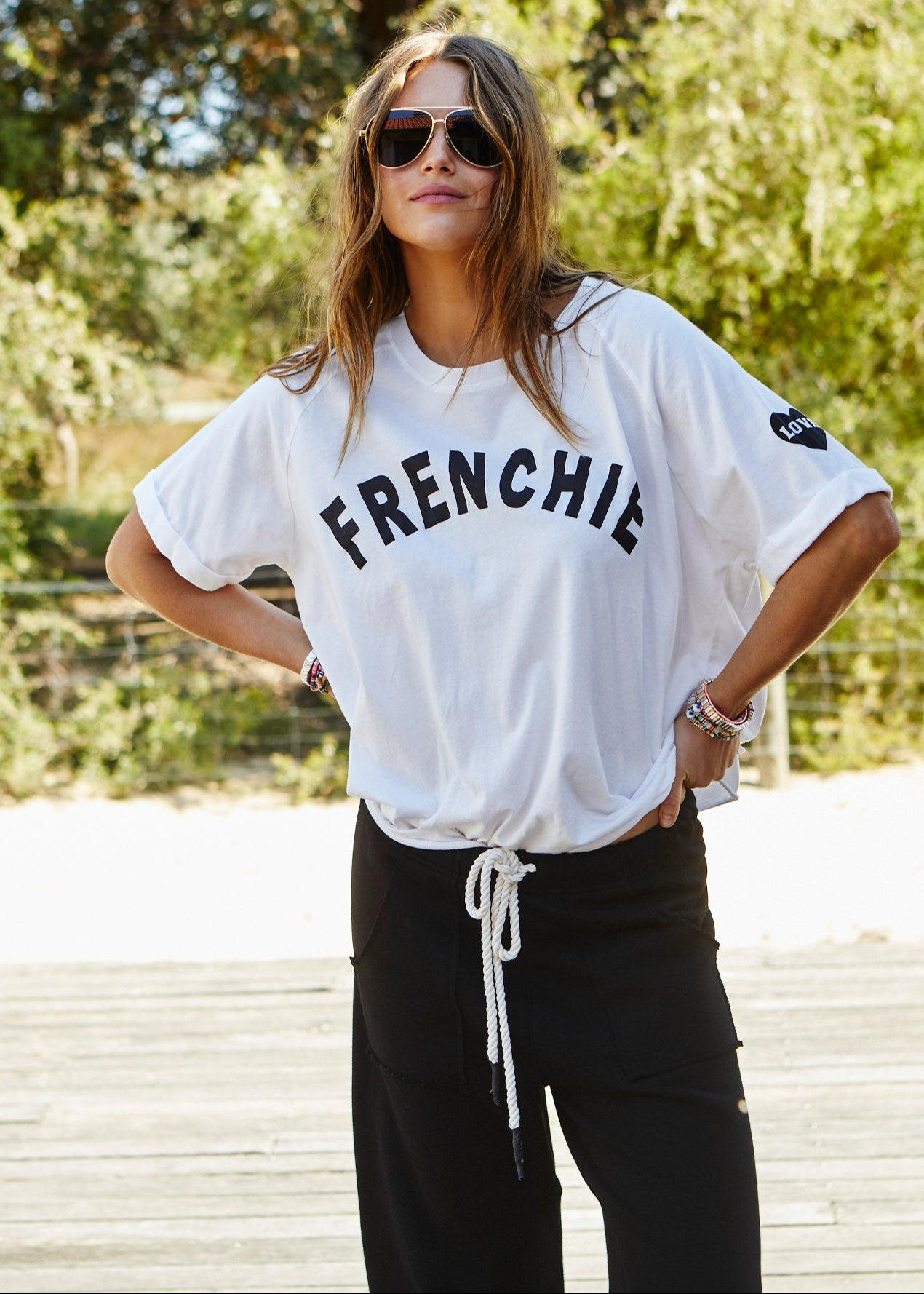 FRENCHIE TEE - WHITE