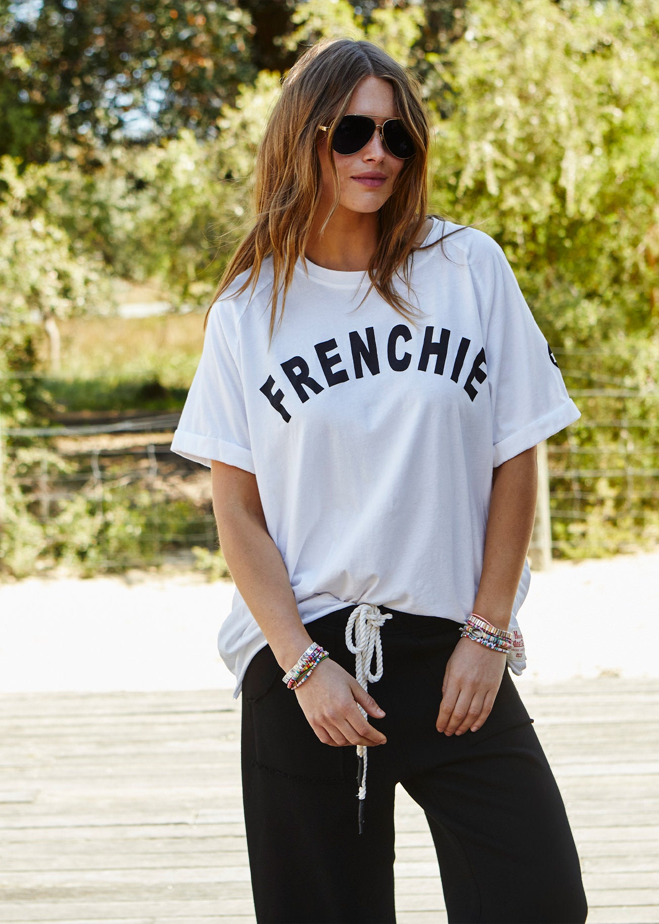 FRENCHIE TEE - WHITE