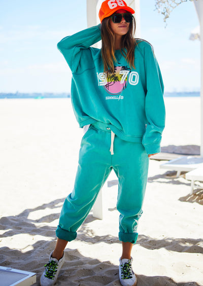 VINTAGE BEACH SWEAT - FADED JADE - SALE