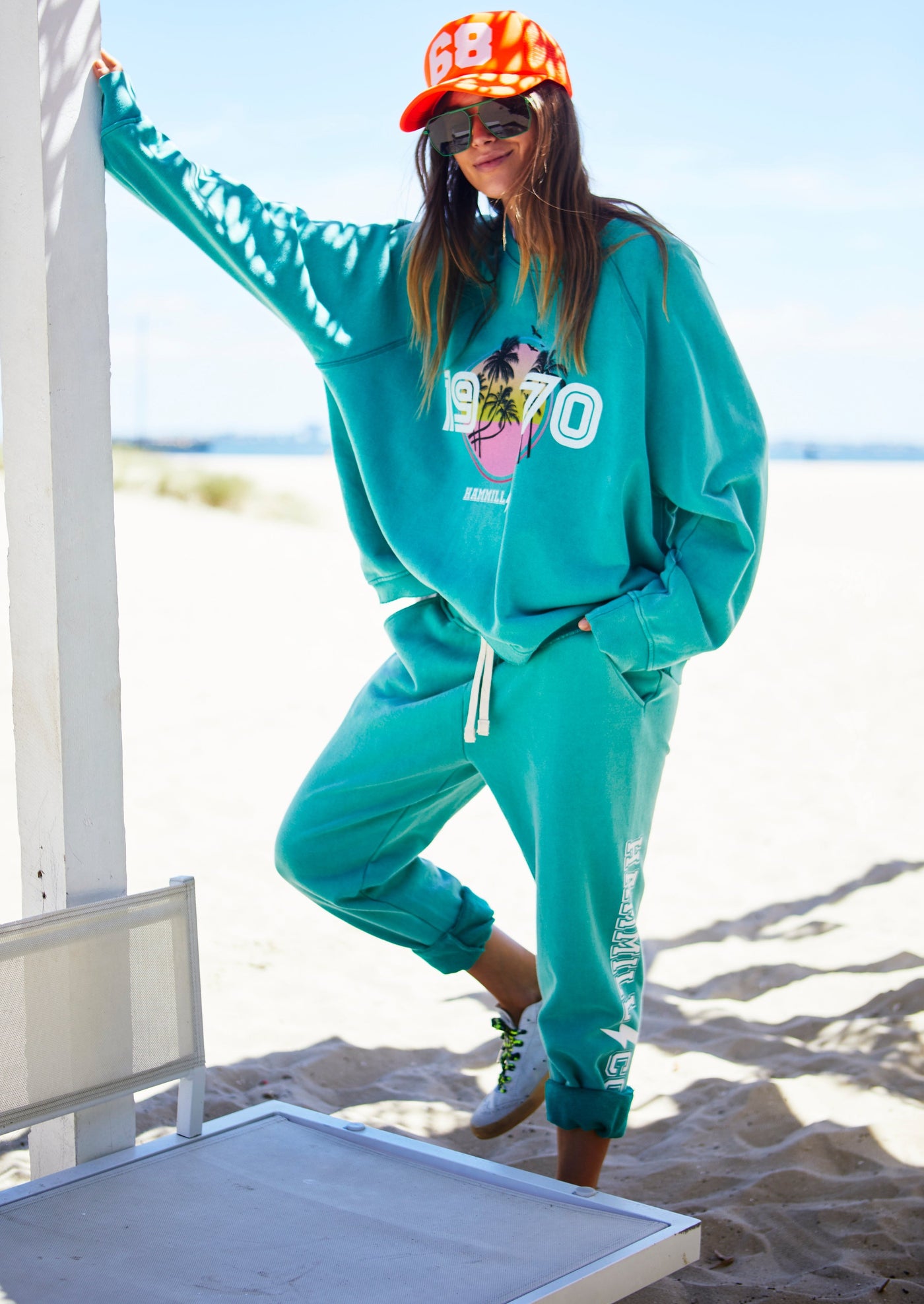 VINTAGE BEACH SWEAT - FADED JADE - SALE