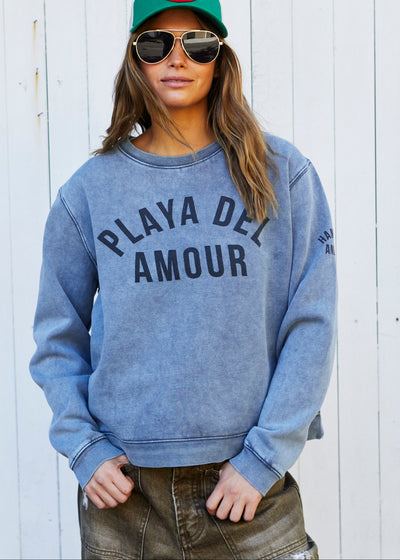 FADED GREY PLAYA DEL AMOUR SWEAT