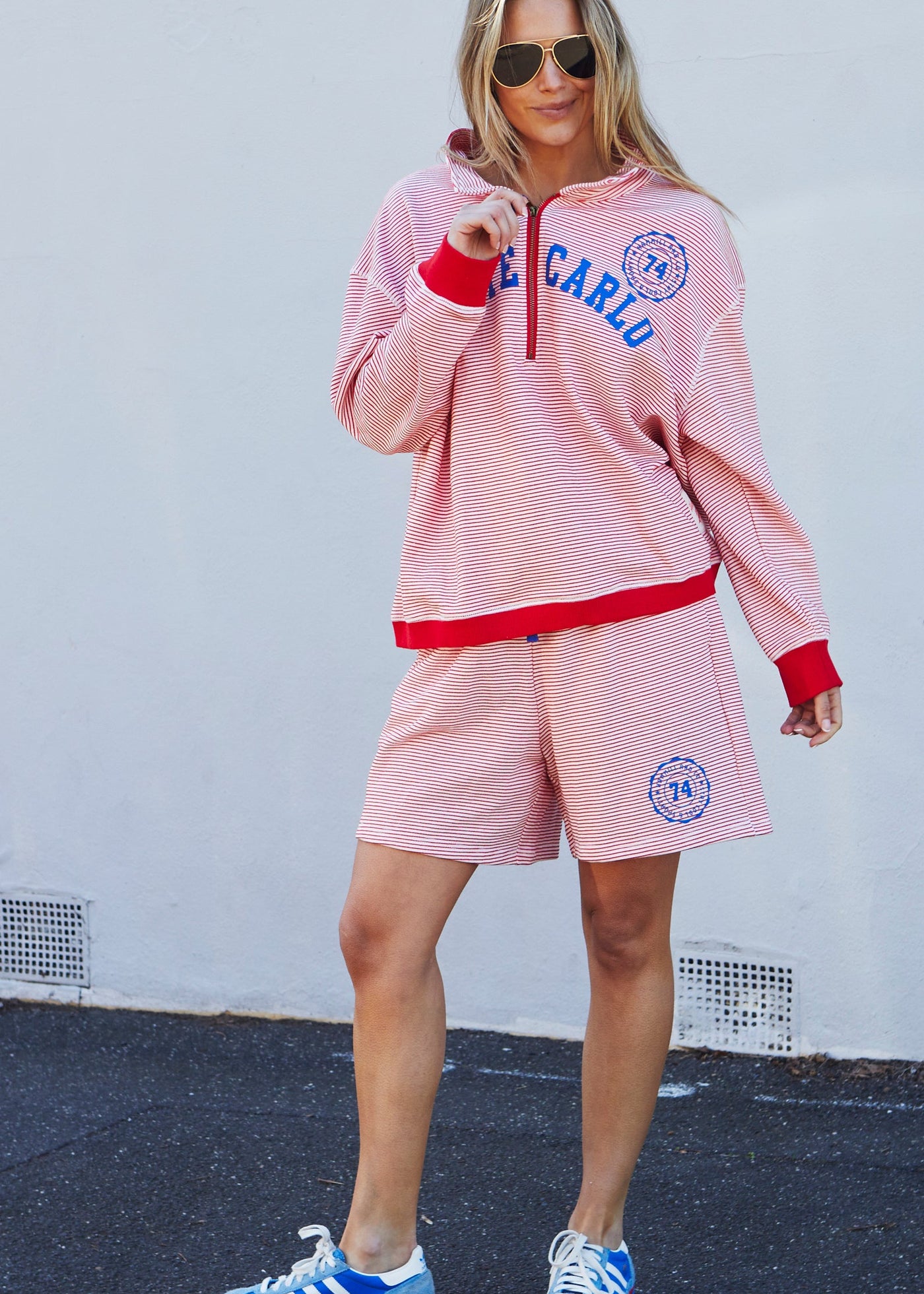 RIVIERA STRIPE RED/WHITE SHORT