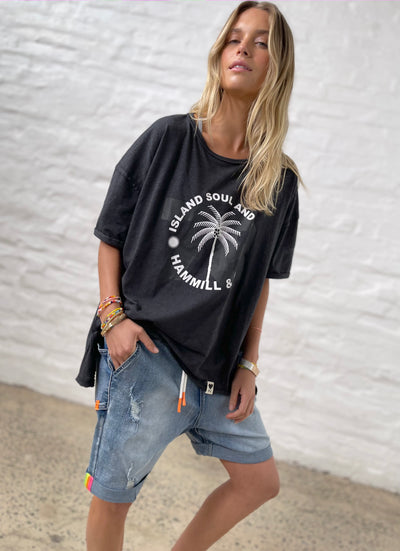 ISLAND SOUL 78 BLACK TEE