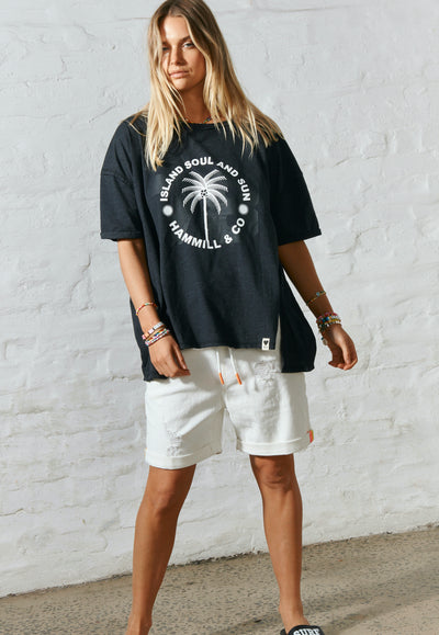 ISLAND SOUL 78 BLACK TEE